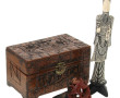 ASIE - Lot comprenant 2 coffrets, l'un e
