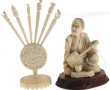 Chine Xxème - "Musicien", statuette avec