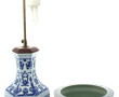 CHINE fin Xxème - Pied de lampe (H 41,5 
