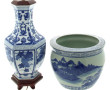 CHINE fin Xxème - Pied de lampe (H 41,5 