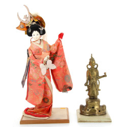 ASIE - Lot comprenant une statuette asia