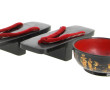 Chaussures de femme japonaise en bois la