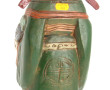 Statuette chinoise en bois sculpté polyc