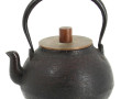 Théière ancienne en fonte, couvercle en 