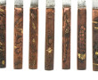 JAPON - 9 couteaux "kozuka" anciens manc