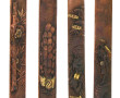 JAPON - 9 couteaux "kozuka" anciens manc