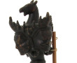 PHURBU en bronze doré. La prise surmonté