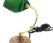 Petite lampe de bureau en métal doré et 