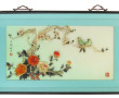 2 encadrements à décor d'oiseaux branché