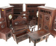 BRETAGNE - Collection de 12 meubles mini