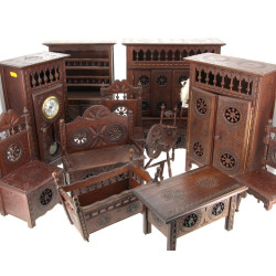 BRETAGNE - Collection de 12 meubles mini