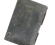 Petit coffret ancien en marbre gris scul