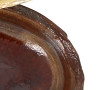 TERRINE en terre cuite vernissée fin XIX