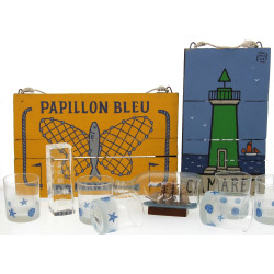 BORD DE MER - Lot comprenant 2 panneaux 
