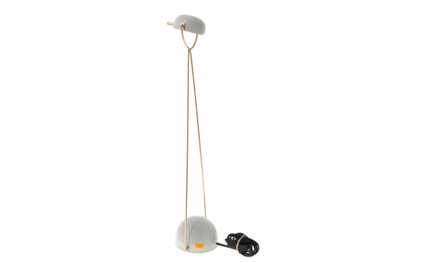 Lampe de bureau vintage en métal doré et