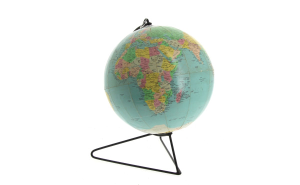 Globe terrestre des années 50/60 en papi