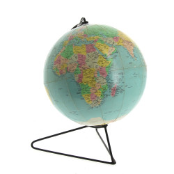 Globe terrestre des années 50/60 en papi