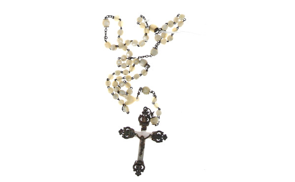 CHAPELET - Chapelet ancien en argent et 