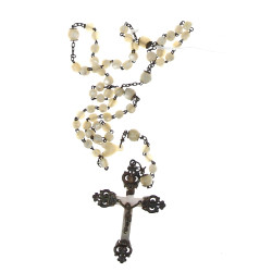 CHAPELET - Chapelet ancien en argent et 