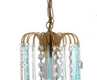 Petite suspension en métal doré et pampi