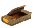 Tabatière ancienne en corne et laiton, t