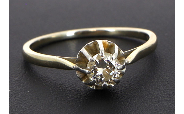 Bague solitaire diamant 0,50 ct env. mon