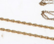 Chaîne en plaqué or à maille torsadée, b