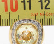 SWAROVSKI - Bague en métal doré et stras