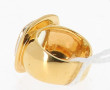 SWAROVSKI - Bague en métal doré et stras