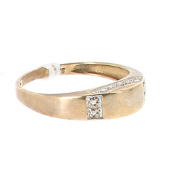 Bague 2 ors 9 cts (375ème), poids 1,80 g