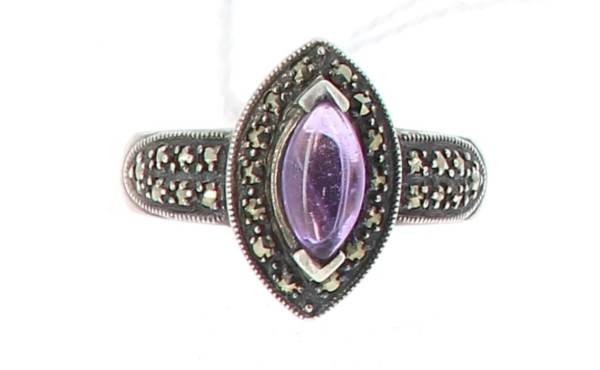 Bague en argent 925ème, strass couleur a