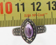 Bague en argent 925ème, strass couleur a