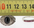 Lot de 2 bagues en argent : bague en arg