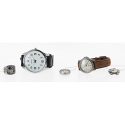 Lot comprenant une bague américaine en m