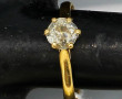 Bague solitaire diamant taille ancienne 