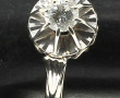 Bague solitaire ancienne en or 18 carats