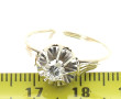 Bague solitaire ancienne en or 18 carats