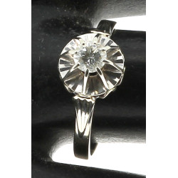 Bague solitaire ancienne en or 18 carats