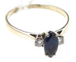 Bague en or jaune 18 carats, poinçon têt
