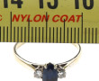 Bague en or jaune 18 carats, poinçon têt