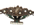 Petite broche circa 1925 en métal strass
