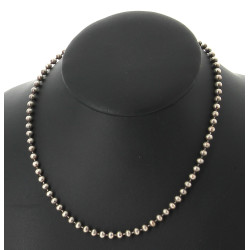 Chaîne et collier en argent, poids 28,90