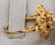 Bague en or jaune non poinçonnée, travai