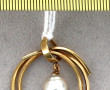 Pendentif en or 14 carats et perle forme