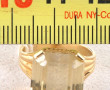 Bague en or 18 cts et citrine, poinçon t