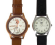 2 montres modernes à quartz (pile à chan