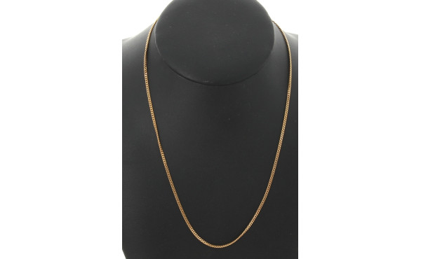 Chaîne en or 18 cts, poinçon tête d'aigl