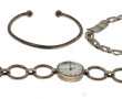 Lot de bijoux vintage en argent : gourme