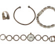 Lot de bijoux vintage en argent : gourme