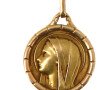 Médaille de la Vierge en or jaune 18 cts